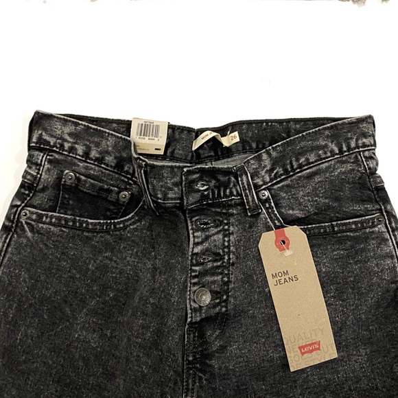LEVI’S EXPOSED BUTTON MOM JEANS - Picture 8 of 13